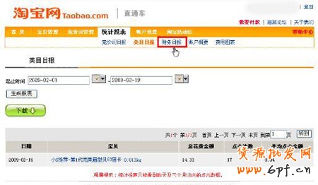 淘寶開店流程之財(cái)務(wù)日報(bào)1